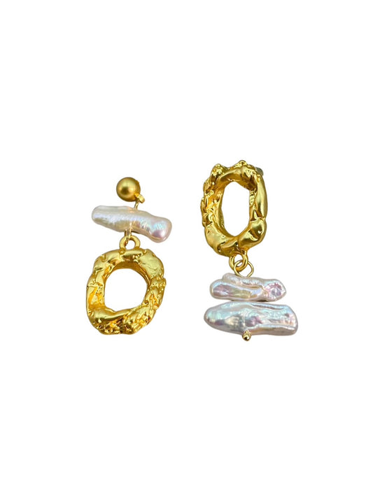 baroque pearl earrings | buds fantasy