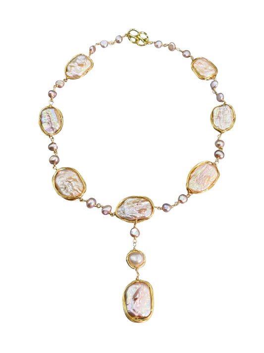 pink freshwater pearl | buds fantasy | Pearl bridal