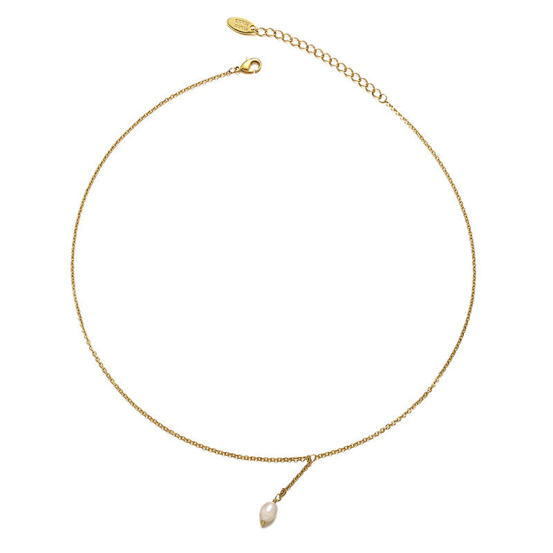 18k gold jewelry | buds fantasy | float pearl necklace